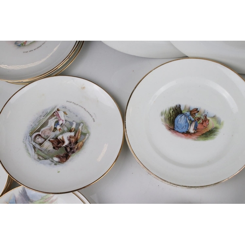 8 - Collection of Grimwades Beatrix Potter Tea Ware to include Saucers, Plates, Teapot, and Jugs (approx... 