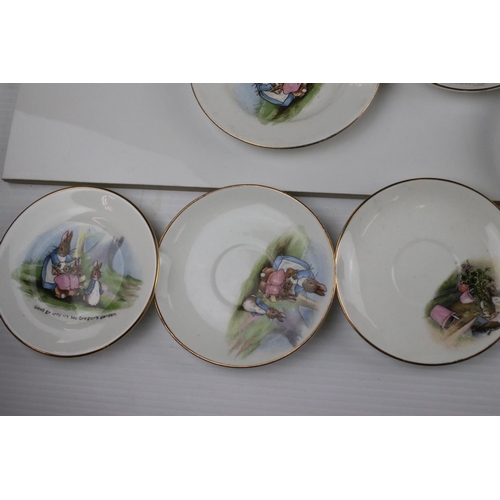 8 - Collection of Grimwades Beatrix Potter Tea Ware to include Saucers, Plates, Teapot, and Jugs (approx... 