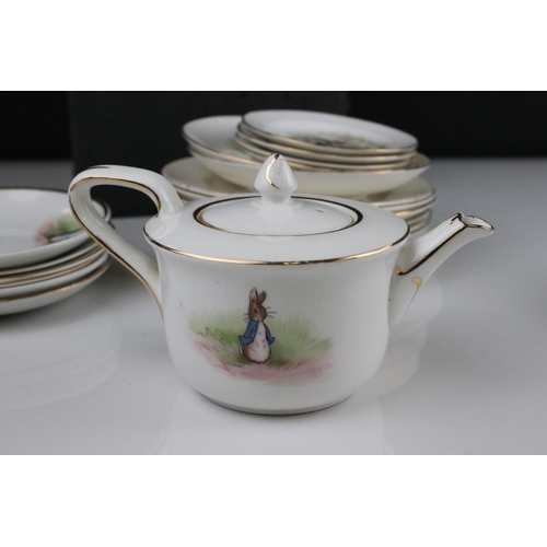 8 - Collection of Grimwades Beatrix Potter Tea Ware to include Saucers, Plates, Teapot, and Jugs (approx... 