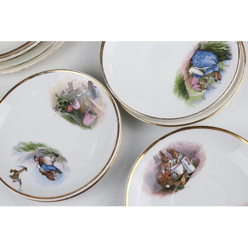 8 - Collection of Grimwades Beatrix Potter Tea Ware to include Saucers, Plates, Teapot, and Jugs (approx... 