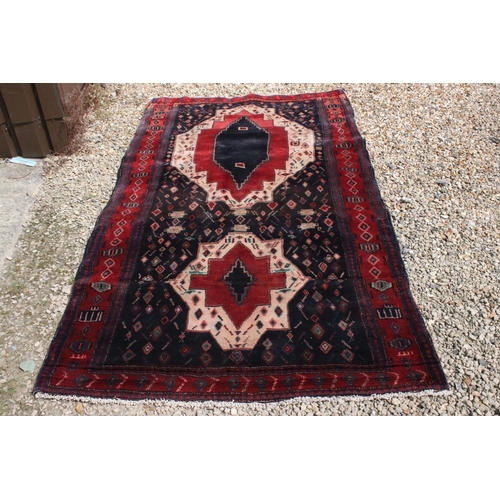 792 - Thick pile, deep ground, persian village carpet