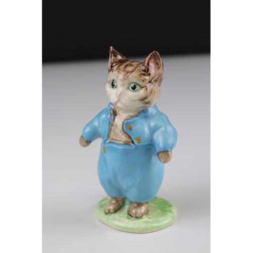 25 - Six Early Beswick Beatrix Potter figures to include Mr Benjamin Bunny, Peter Rabbit, Timmy Town Mous... 