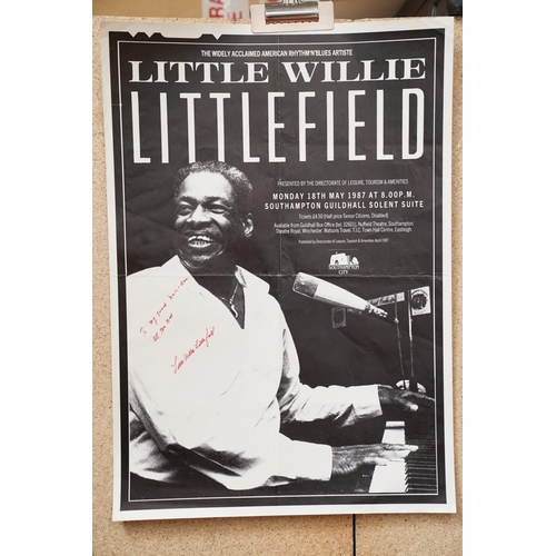 10 - Music Poster - Six blues concert posters, all from from Southampton venues, to include Lowell Fulson... 