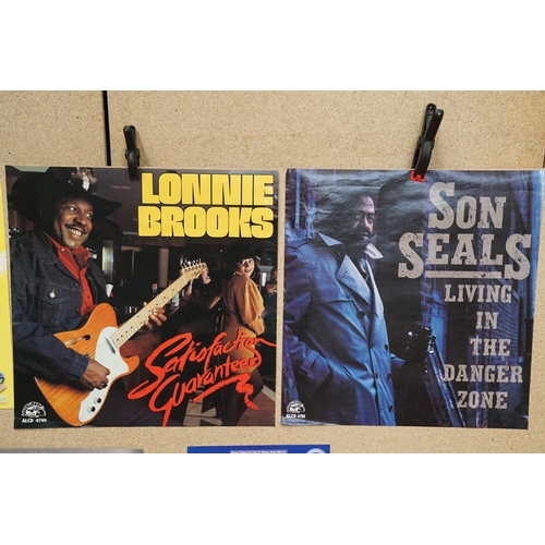 13 - Music Poster - Approx. 26, mainly blues record release promotional posters featuring a range of arti... 