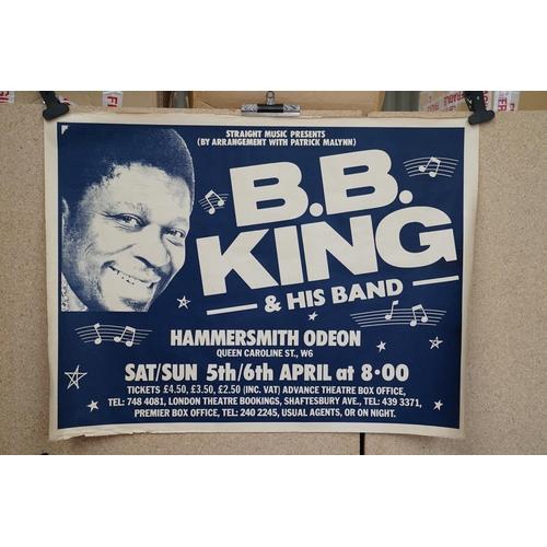 14 - Music Poster - Two B.B. King concert posters, to include Hammersmith Odeon April 1980, approx. 30 x ... 