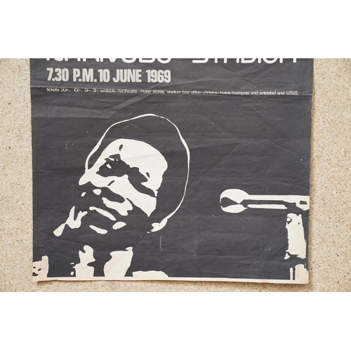 6 - Music Poster - Buddy Guy & His Band 10th June 1969 at Nakivubo Stadium, Uganda, previously used with... 