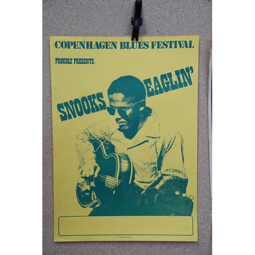 7 - Music Poster - Seven Overseas Festival / Concert posters to include BB King & Band Geneva 22ns Sept ... 