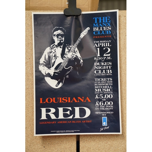 9 - Music Poster & Autograph - Six blues concert posters, various UK venues, to include Bo Diddley (sign... 