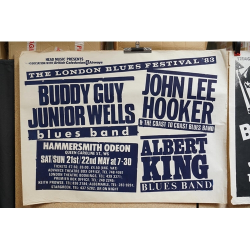 15 - Music Poster - Five blues concert posters, all from Hammersmith Odeon, to include The London Blues F... 