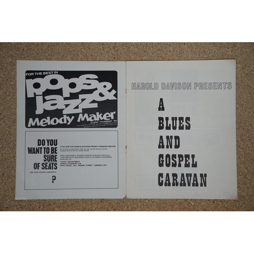 17 - Autographed Music Memorabilia - Blues - Gospel Caravan UK Package Tour 1964 programme signed by Sonn... 