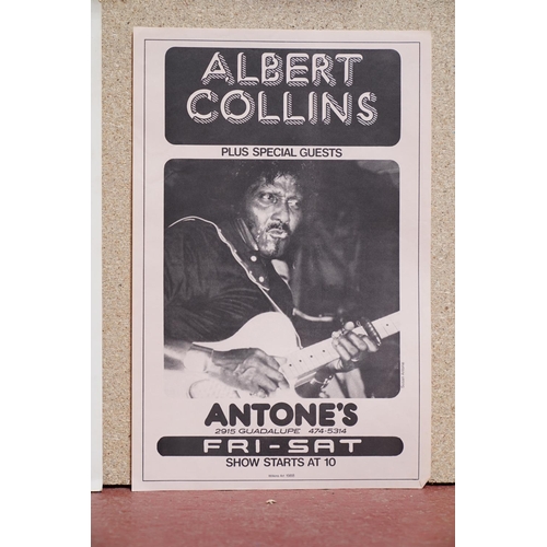 33 - Music Poster - 8 slim portrait music posters promoting big name blues artists performing at Antones ... 