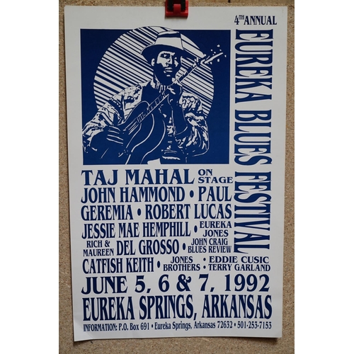 34 - Music Poster - 10 promotional music posters for various blues festivals / events featuring big name ... 