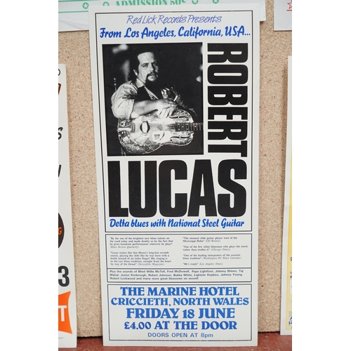 35 - Music Poster / Autograph - 16 promotional blues posters including Tinsley Ellis with support from Th... 