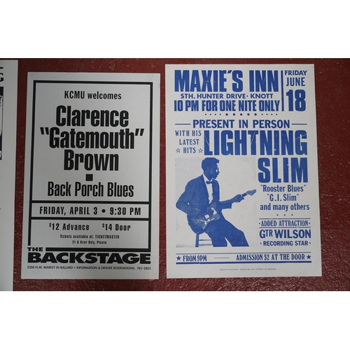 35 - Music Poster / Autograph - 16 promotional blues posters including Tinsley Ellis with support from Th... 