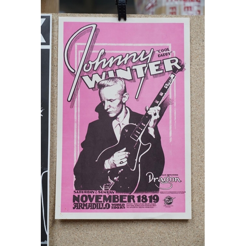 35 - Music Poster / Autograph - 16 promotional blues posters including Tinsley Ellis with support from Th... 