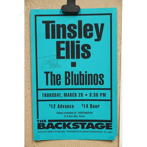 35 - Music Poster / Autograph - 16 promotional blues posters including Tinsley Ellis with support from Th... 