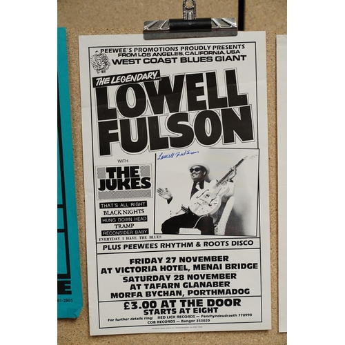 35 - Music Poster / Autograph - 16 promotional blues posters including Tinsley Ellis with support from Th... 