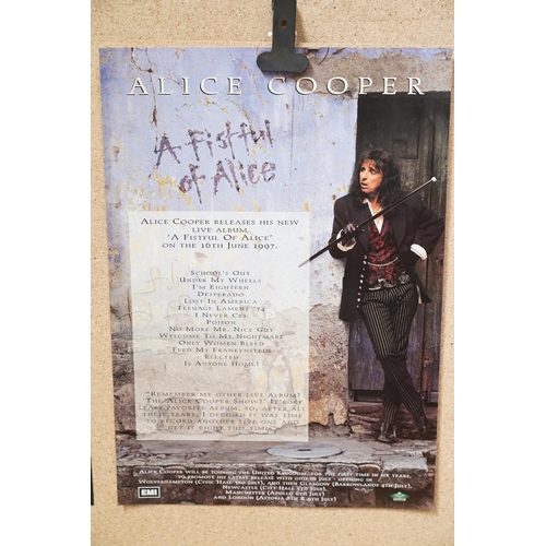 52 - Music Poster - Approx 35 promotional posters mainly relating to record releases.  Artists include Ro... 