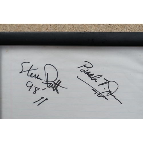 60 - Music Memorabilia - Booker T and The MGs signed and framed autographs from an event at The Horseshoe... 