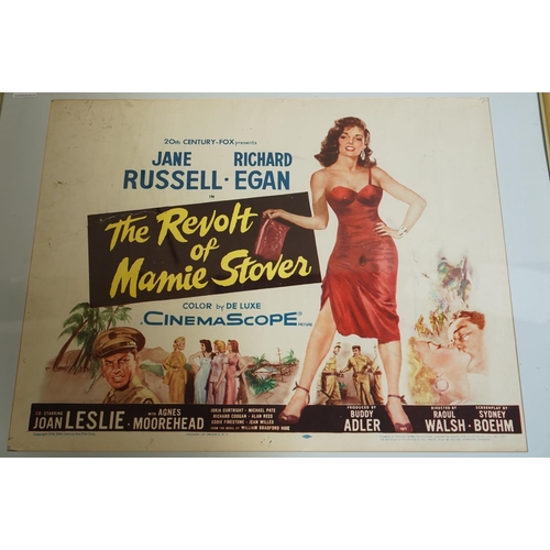 119 - Film Poster - Framed & glazed The Revolt of Marnie Stover film poster starring Jane Russell and Rich... 