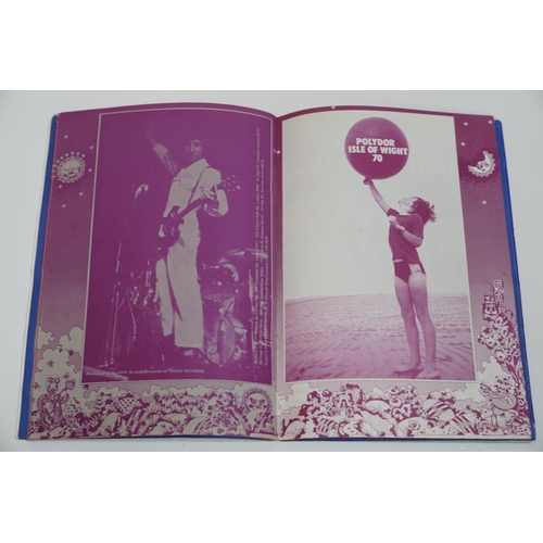 71 - Music Memorabilia - Isle Of Wight 1970 festival programme.  A fair amount of buffering and creasing ... 