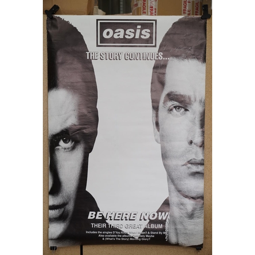 77 - Music Memorabilia - OASIS 4 x Large subway promo posters to include Lyla, Be Here Now, Stand By Me, ... 