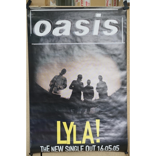 77 - Music Memorabilia - OASIS 4 x Large subway promo posters to include Lyla, Be Here Now, Stand By Me, ... 