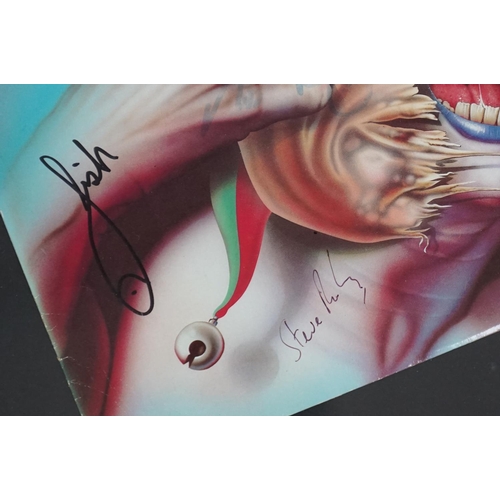 82 - Autographed Music Memorabilia - Framed and glazed Marillion He Knows You Know record sleeve signed b... 