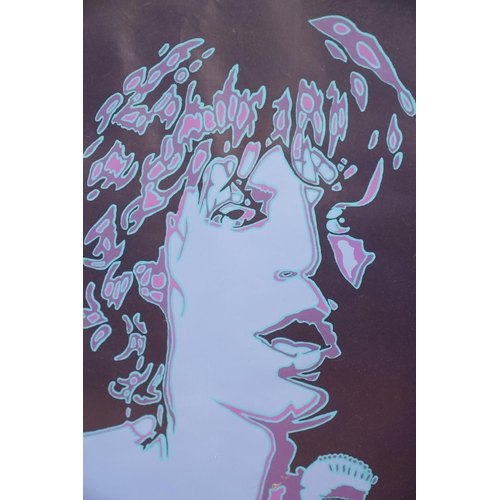 89 - Music Poster - Framed & glazed Mick Jagger Pete Marsh signed limited edition poster 13/2000, Relianc... 