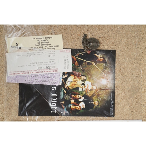 91 - Music Memorabilia - Blackmore's Night - Ghost of a Rose World Tour programme, 4 x gig tickets (2003,... 