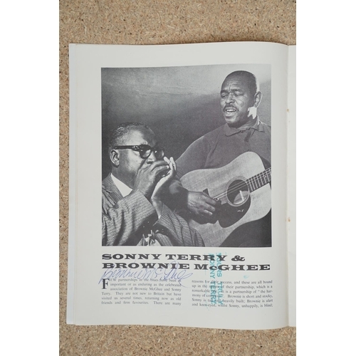 18 - Autographed Music Memorabilia - Blues - Gospel Caravan UK Package Tour 1964 programme signed by Brow... 