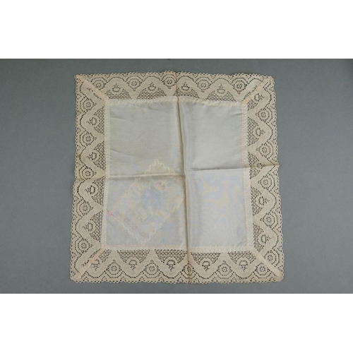 102 - A Collection Of Five Silk Handkerchief With Regimental Decoration To Include The Rifle Brigade And T... 