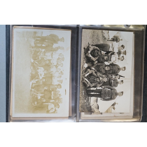 104 - A Collection Of Approx 40 Mainly British World War One Military Postcards, Mainly Real Photograph Ex... 