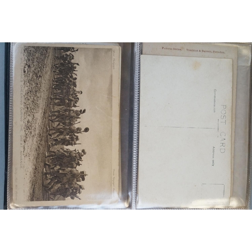 104 - A Collection Of Approx 40 Mainly British World War One Military Postcards, Mainly Real Photograph Ex... 