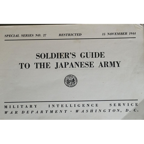 100 - A United States Intelligence Service / War Department Soldiers Guide To The Japanese Army, Dated 15 ... 