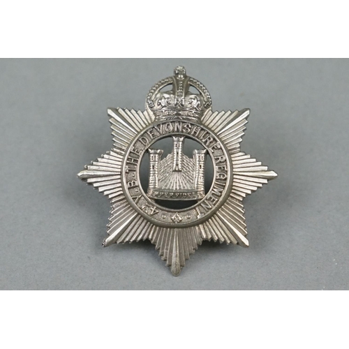 30 - A British Military The 4th Volunteer Battalion Of The Devonshire Regiment Kings Crown Other Ranks Wh... 