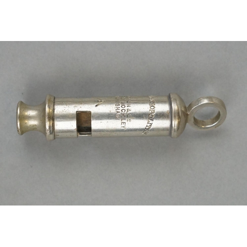41 - Two Original World War Two Era Whistles To Include A A.R.P. J.Hudson & Co. Of Birmingham Example Tog... 
