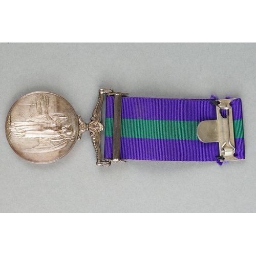 48 - A British Full Size GSM General Service Medal With Malaya Clasp, Named And Issued To No.22189589 PTE... 