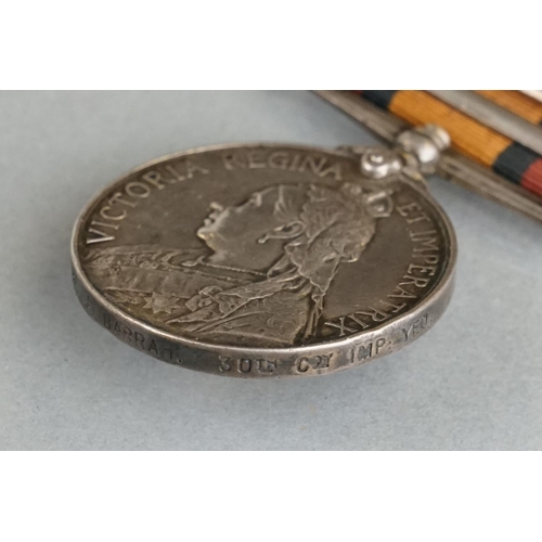 51 - A British Boer War Full Size Queens South Africa Medal With Four Clasps To Include The South Africa ... 