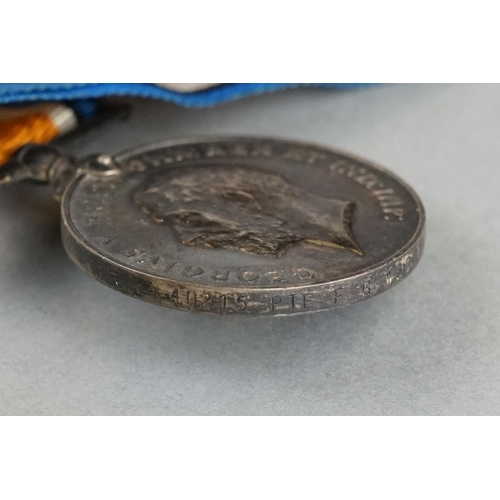 55 - A British World War One Full Size Medal Pair To Include The 1914-1918 British War Medal And The Grea... 