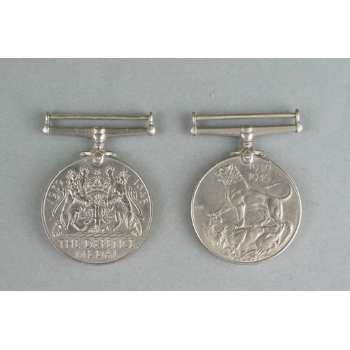 60 - A British World War Two Full Size Medal Pair To Include The 1939-1945 British War Medal And The Defe... 