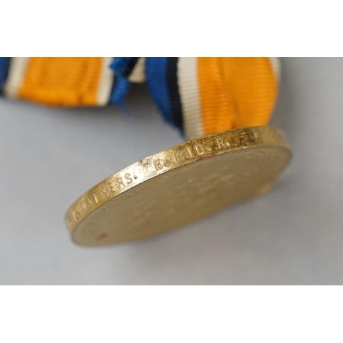 63 - A British World War One Full Size Medal Group To Include The 1914-1915 Star Medal, The 1914-1918 Bri... 