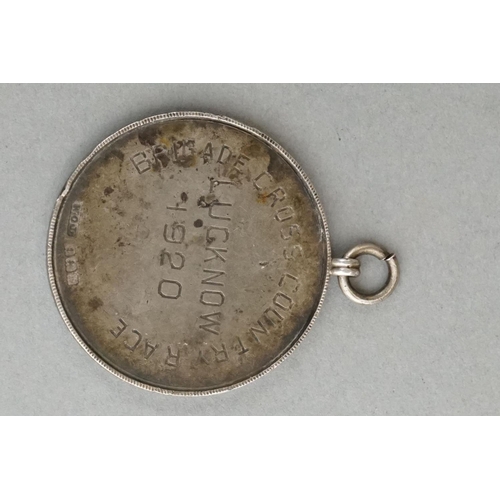 80 - A Fully Hallmarked Sterling Silver Medal Awarded To E. Chapman Of The 2nd Norfolk Regiment For The B... 