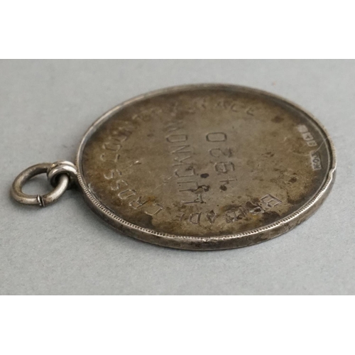 80 - A Fully Hallmarked Sterling Silver Medal Awarded To E. Chapman Of The 2nd Norfolk Regiment For The B... 