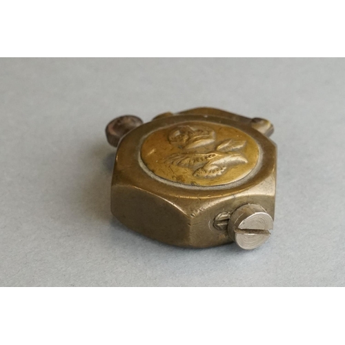 99 - A Group Of Military Collectables To Include A Brass Button Polisher, A Brass Gun Oiler, A Collection... 