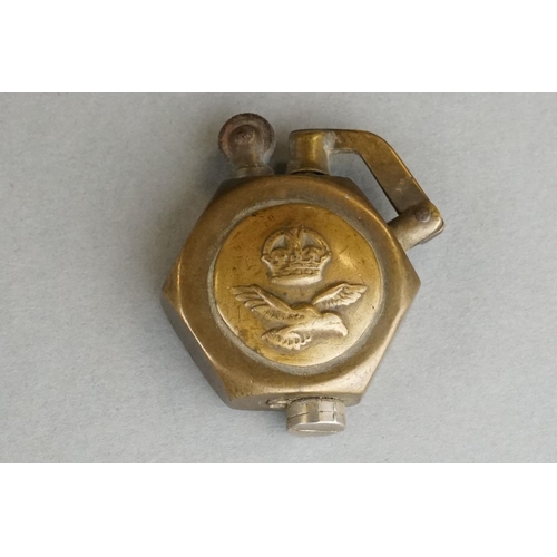 99 - A Group Of Military Collectables To Include A Brass Button Polisher, A Brass Gun Oiler, A Collection... 