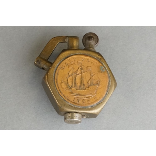 99 - A Group Of Military Collectables To Include A Brass Button Polisher, A Brass Gun Oiler, A Collection... 