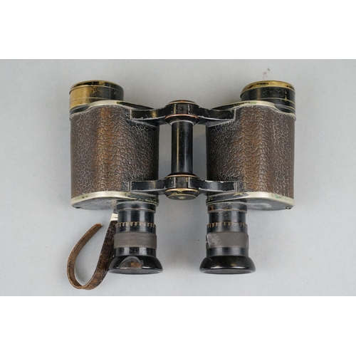 133 - A Pair Of World War Two British Military Issued Binoculars By Dollond Of London, Good Clear Broad Ar... 