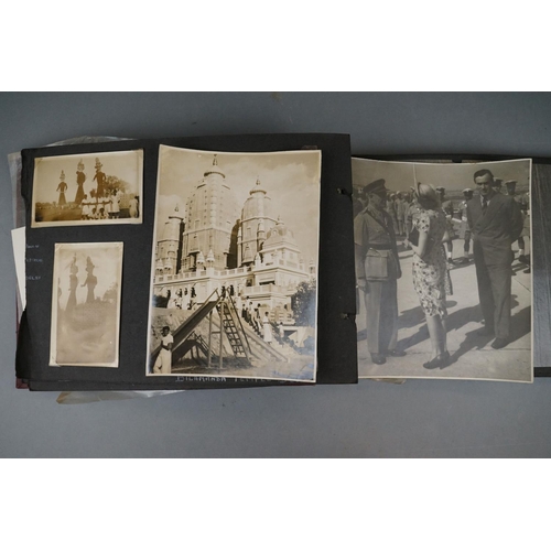 114 - An Photograph Album With Contents To Include R.A.F. In India 1945-1947 Together With A Quantity Of R... 