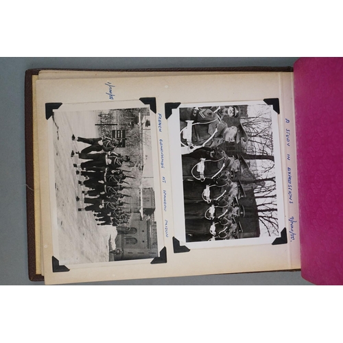 115 - Two Photograph Albums With Contents Of British Military Police In Berlin Germany 1948-1950 Post Worl... 